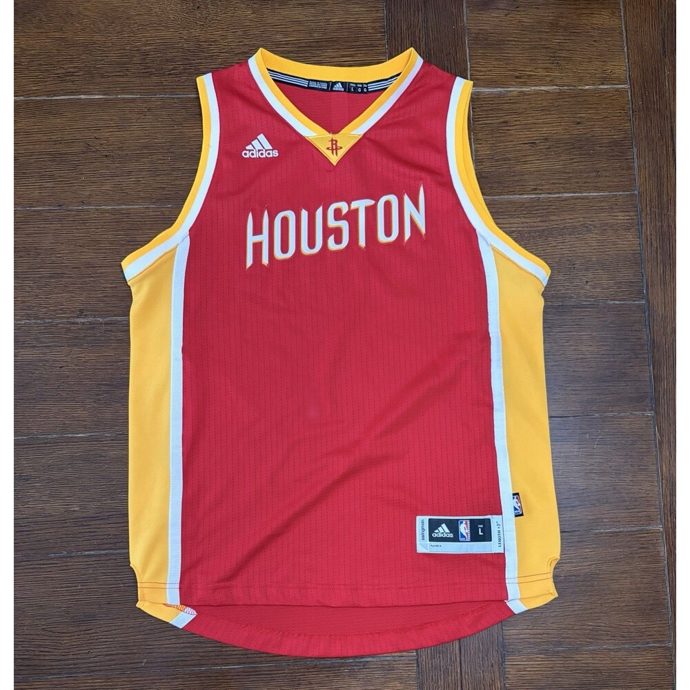 Houston Rockets Official Adidas Red Alternate Men's Large Blank Swingman Jersey